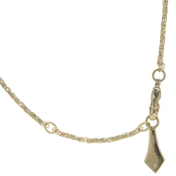 Kat Florence 18 Karat Yellow Gold Diamond Leaf Necklace