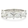 Kwiat 18 Karat White Gold Diamond Floral Band