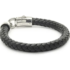 Leather Wrap Bracelet with Stainless Clasp