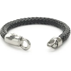 Leather Wrap Bracelet with Stainless Clasp
