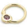 Lee Brevard 18 Karat Yellow Gold Pink Topaz Charm