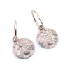 Lee Brevard 14 Karat Yellow Gold and Sterling Silver Fly Huggie Hoop Earrings