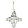Lee Brevard Sterling Silver Five Stone Signature Cross Charm