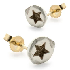 Lee Brevard Sterling Silver Star Stud Earrings