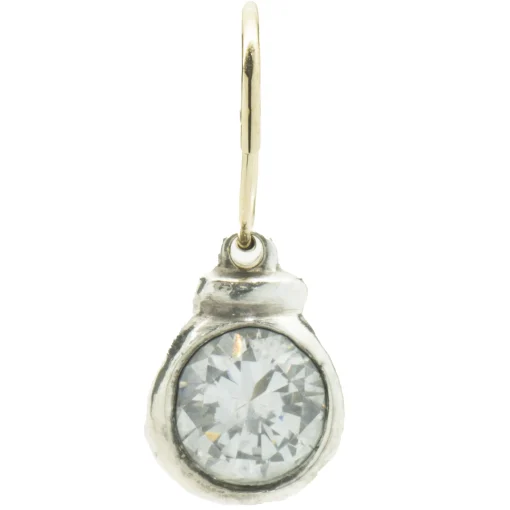 Lee Brevard Sterling Silver Tiny Luna Charm