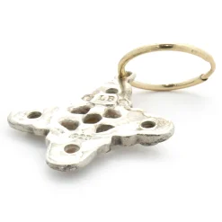 Lee Brevard Sterling Silver Five Stone Signature Cross Charm