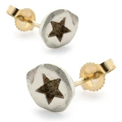 Lee Brevard Sterling Silver Star Stud Earrings