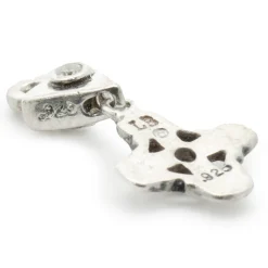 Lee Brevard Sterling Silver Double Maltese Cross Charm