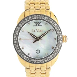 Levian Rose Plated Chocolate Diamond Ladies Watch