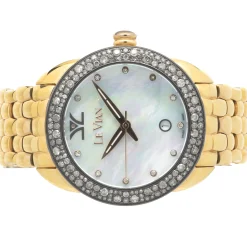 Levian Rose Plated Chocolate Diamond Ladies Watch