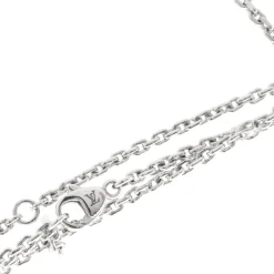 Louis Vuitton 18 Karat White Gold Vivienne Diamond, Onyx, and Lacquer Panda Necklace