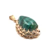 Malachite Pendant 14k Rose Gold