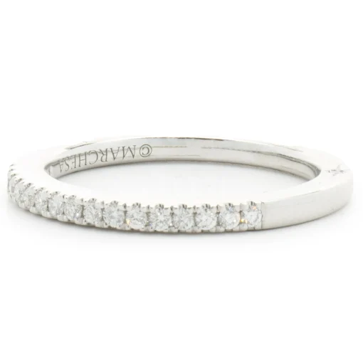 Marchesa 18 Karat White Gold Diamond Band