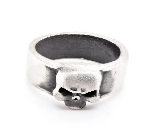 Men's Sterling Silver Skull Ring
