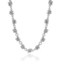 Michael Dawkins Sterling Silver Beaded Necklace with Pearl