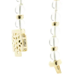 Mings 14 Karat Yellow Gold Diamond and Onyx Necklace