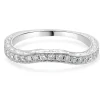 Neil Lane 14 Karat White Gold Diamond Contour Band