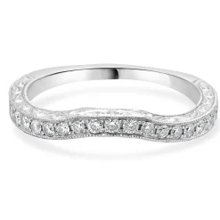 Neil Lane 14 Karat White Gold Diamond Contour Band