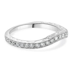 Neil Lane 14 Karat White Gold Diamond Contour Band