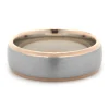 Palladium and 18 Karat White and Rose Gold 6MM Band