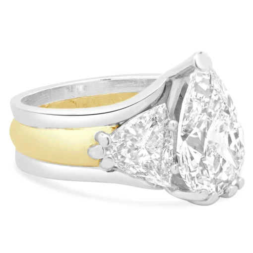 Platinum & 18 Karat Yellow Gold Diamond Engagement Ring