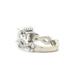 Platinum 2.01ct Radiant Cut Diamond Engagement Ring
