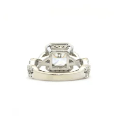 Platinum 2.01ct Radiant Cut Diamond Engagement Ring