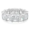 Platinum Cushion Cut Diamond Eternity Band