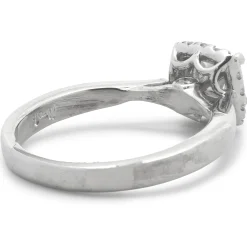 Platinum Cushion Cut Diamond Engagement Ring
