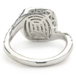 Platinum Custom Designed Princess Cut Diamond Engagement Ring