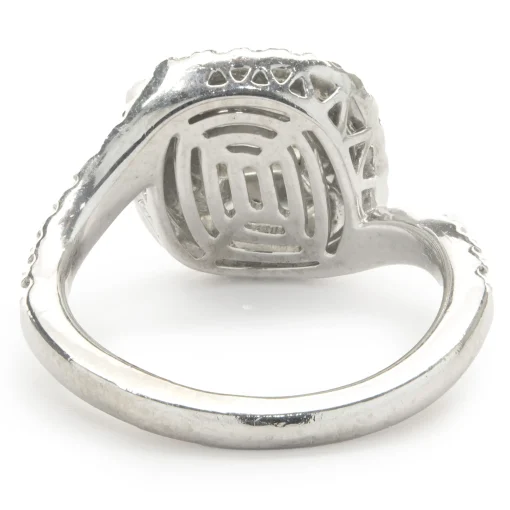 Platinum Custom Designed Princess Cut Diamond Engagement Ring