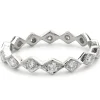 Platinum Diamond Geometric Band