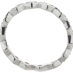 Platinum Diamond Geometric Band