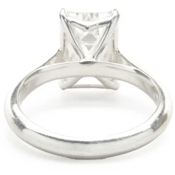 Platinum Emerald Cut Diamond Engagement Ring