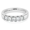 Platinum Princess Cut Diamond Band