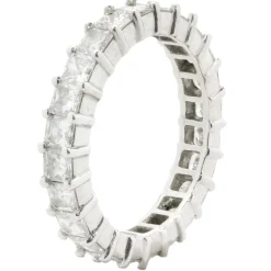 Platinum Princess Cut Diamond Eternity Band
