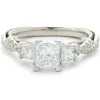 Platinum Princess Cut Diamond Engagement Ring