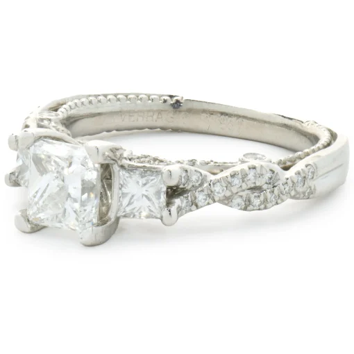 Platinum Princess Cut Diamond Engagement Ring