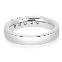 Platinum Princess Cut Diamond Band