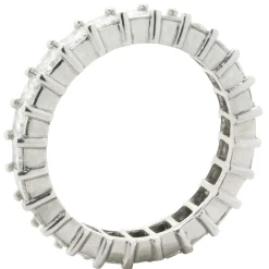 Platinum Princess Cut Diamond Eternity Band