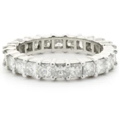 Platinum Princess Cut Diamond Eternity Band