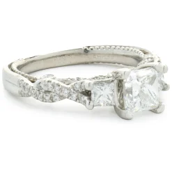 Platinum Princess Cut Diamond Engagement Ring
