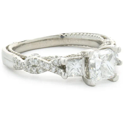 Platinum Princess Cut Diamond Engagement Ring