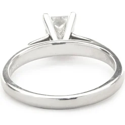 Platinum Princess Cut Leo Diamond Engagement Ring