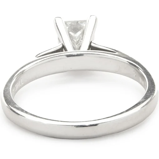 Platinum Princess Cut Leo Diamond Engagement Ring