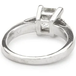 Platinum Princess Cut Solitaire Engagement Ring