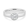Platinum Round Brilliant Cut Diamond Engagement Ring