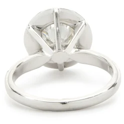 Platinum Round Brilliant Cut Diamond Engagement Ring