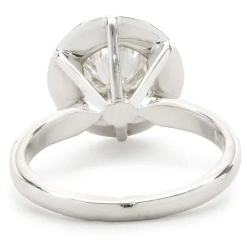 Platinum Round Brilliant Cut Diamond Engagement Ring