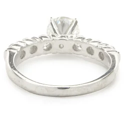 Platinum Round Brilliant Cut Diamond Engagement Ring